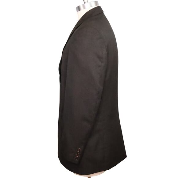 Perry Ellis Sport Coat Mens 44R Brown Windowpane Jacket Blazer Lined Career - Picture 5 of 15